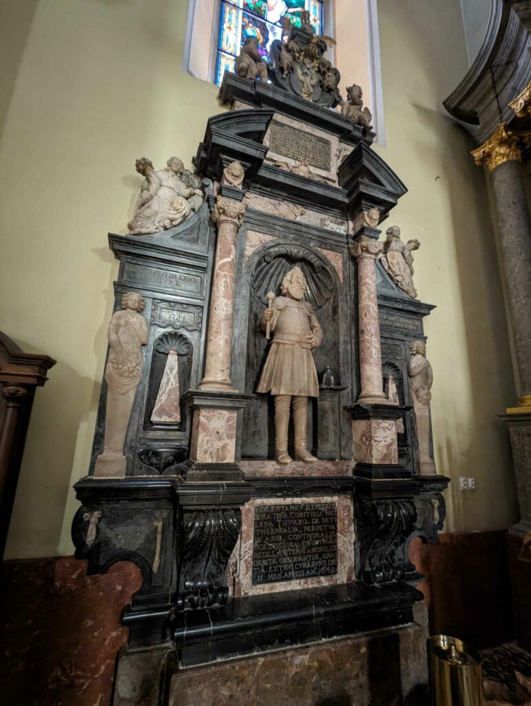 História farnosti Náhrobok Gašpara Ilešházyho.